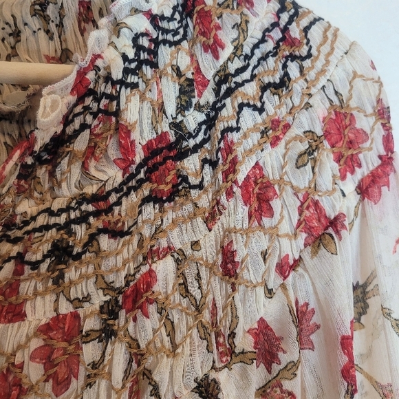 FREE PEOPLE Floral Print Boho Tunic Dress - Picture 6 of 7